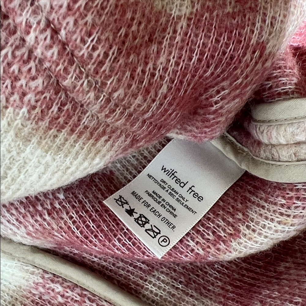 Sold Mercari. NWT Wilfred free Autumn jacket Claude Brn pink large wool - Picture 6 of 11